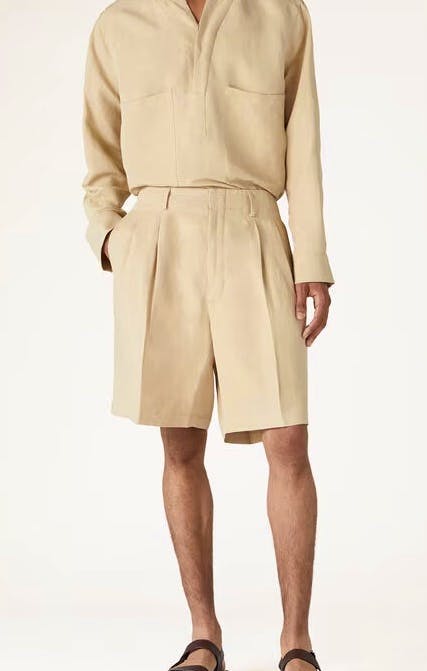 Loro Piana Joetsu Shorts in Linen/Silk, £695