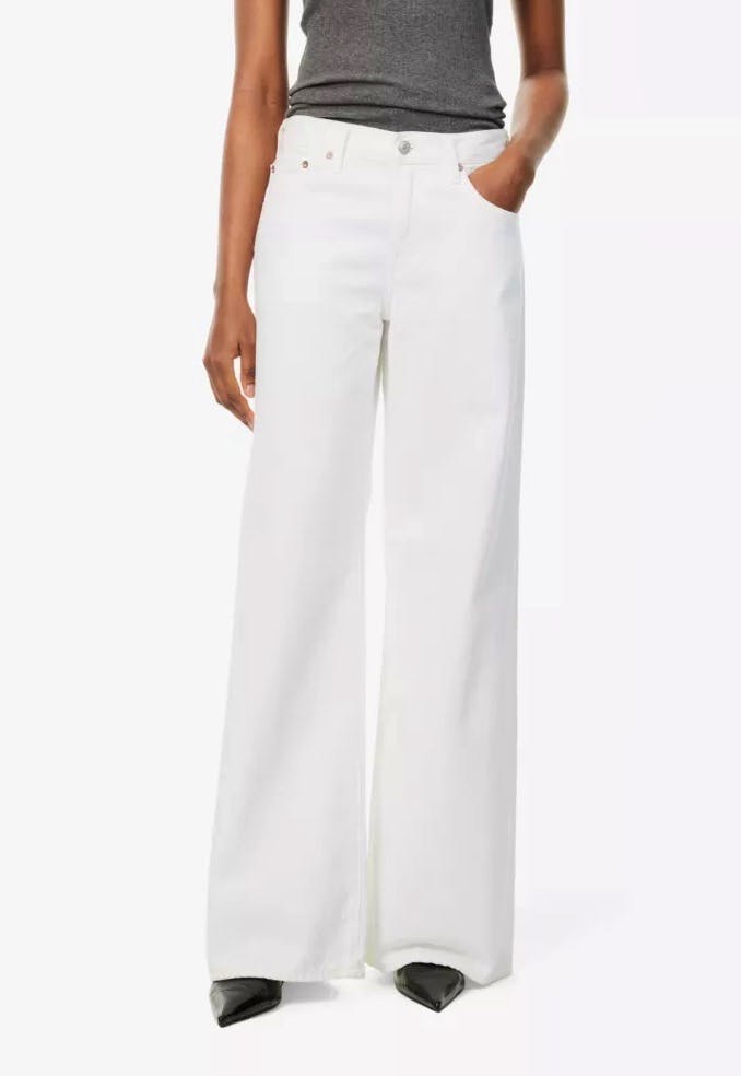 Agolde Clara Wide-Leg Low-Rise Jeans, £310