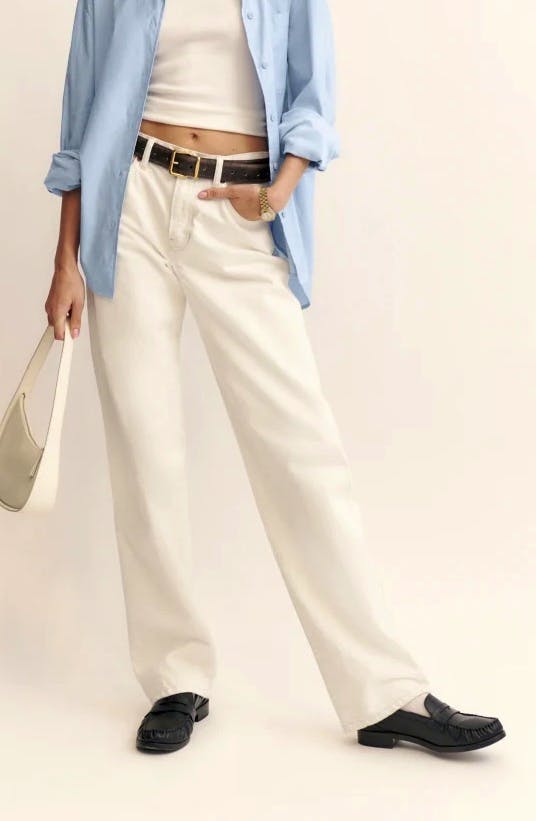 Reformation Val 90s Mid Rise Straight Jeans, £168