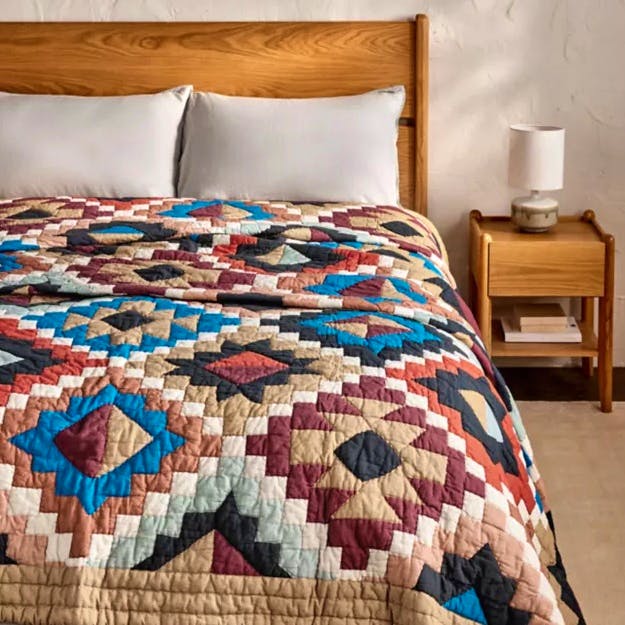 John Lewis Puebla Quilted Bedspread, Multi, £180