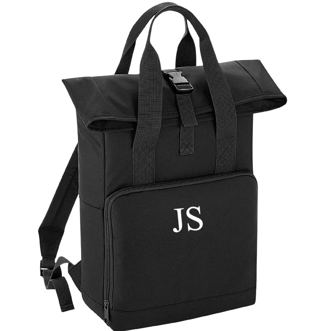 Jess And Tilly Personalised Roll Top Backpack, £30