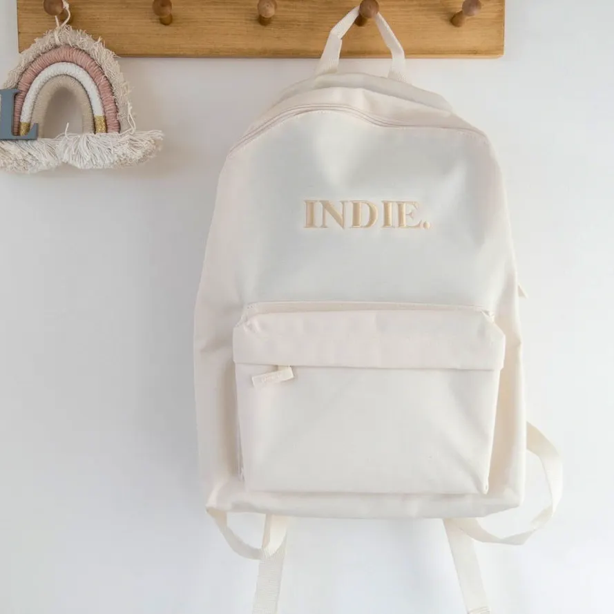 Amber And Noah Classic Embroidered Backpack, £25