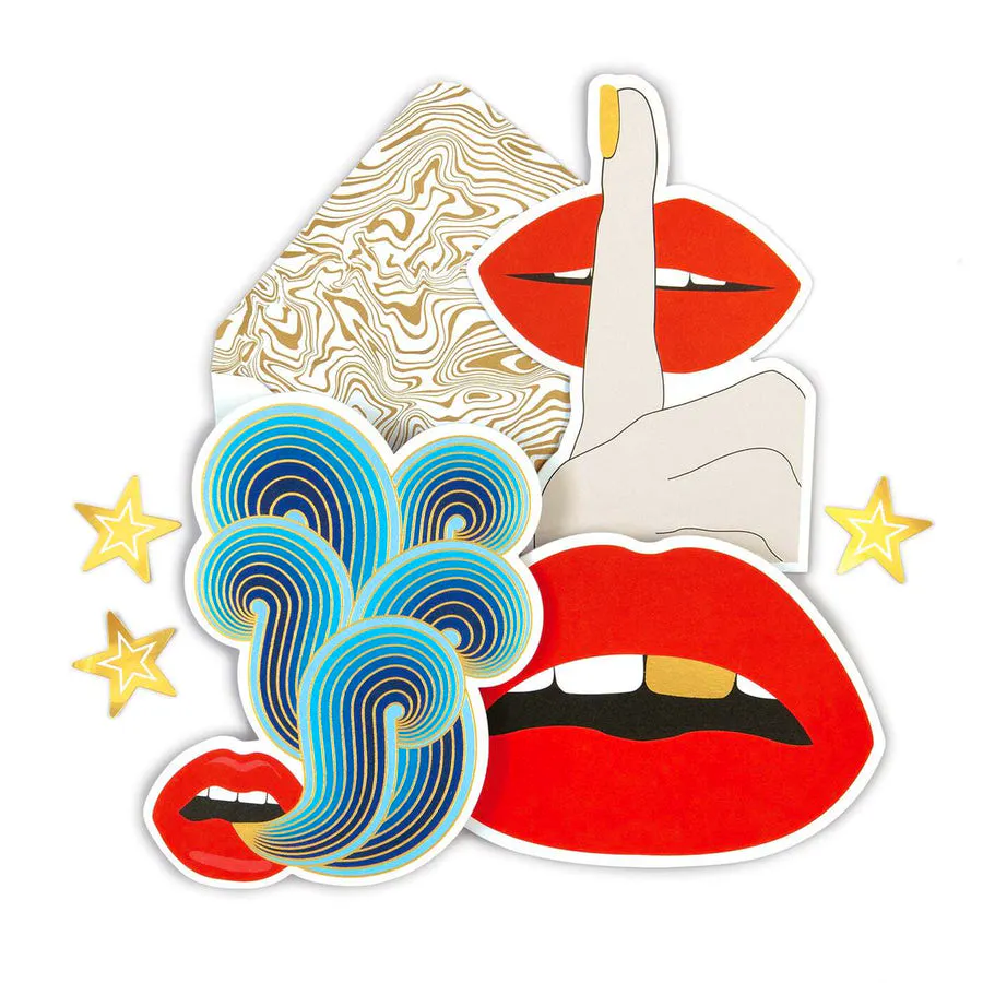 Jonathan Adler Lips Notecard Set, £14.99