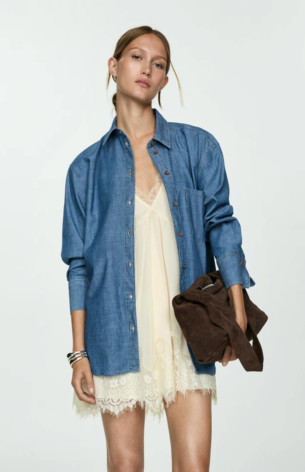Mango Pocket Denim Shirt, £46