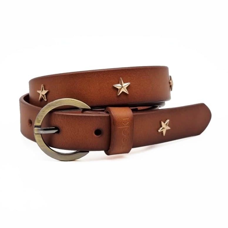 Wolf & Badger Calista Star Belt In Tan, £55