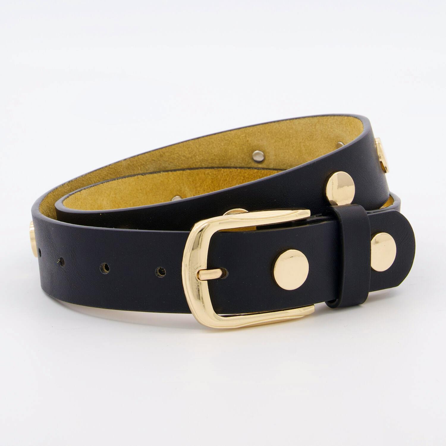 TK Maxx Bon Sens, Black Leather Studded Belt, £12.99