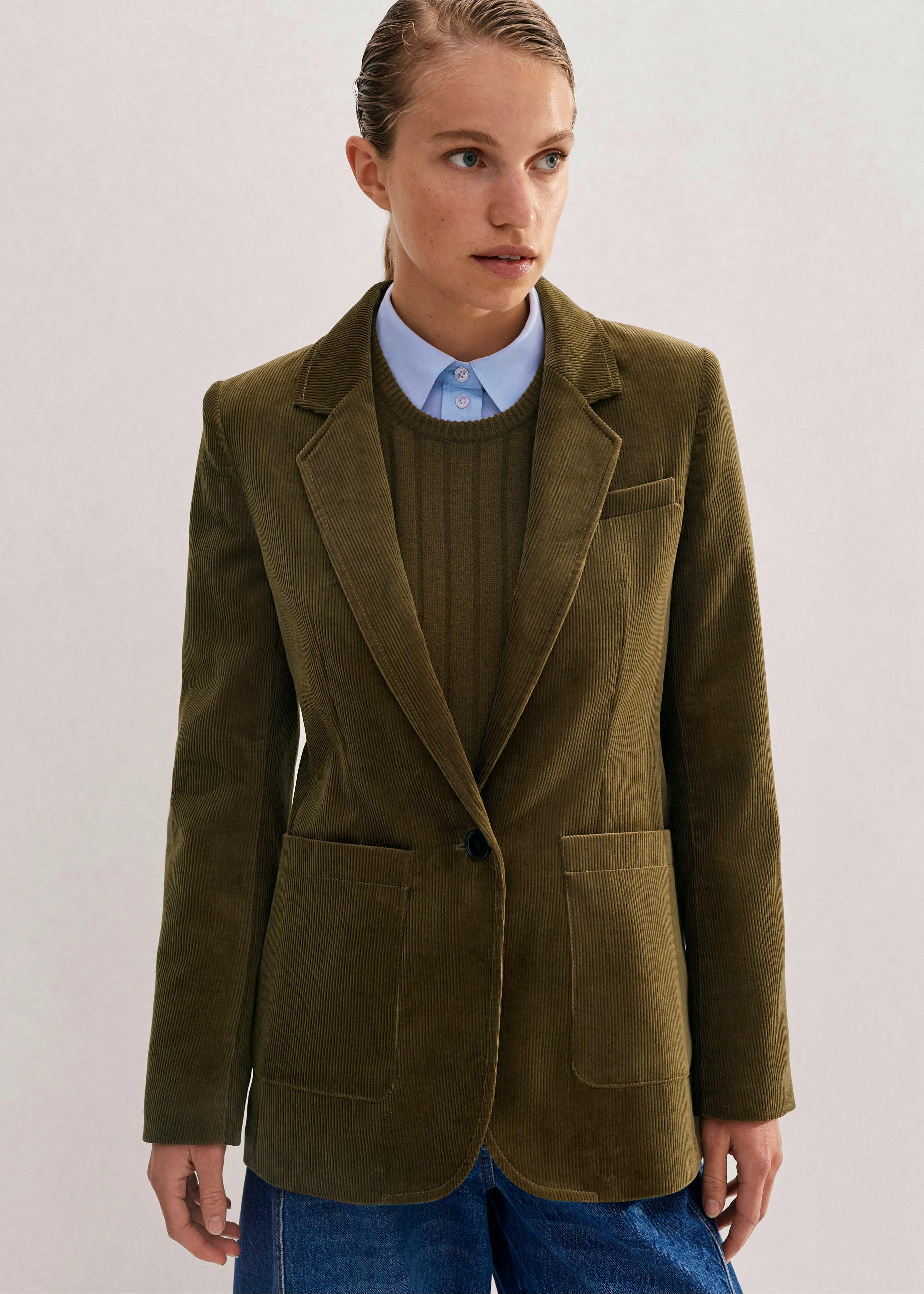 Me + Em Cord Patch Pocket Blazer, £350