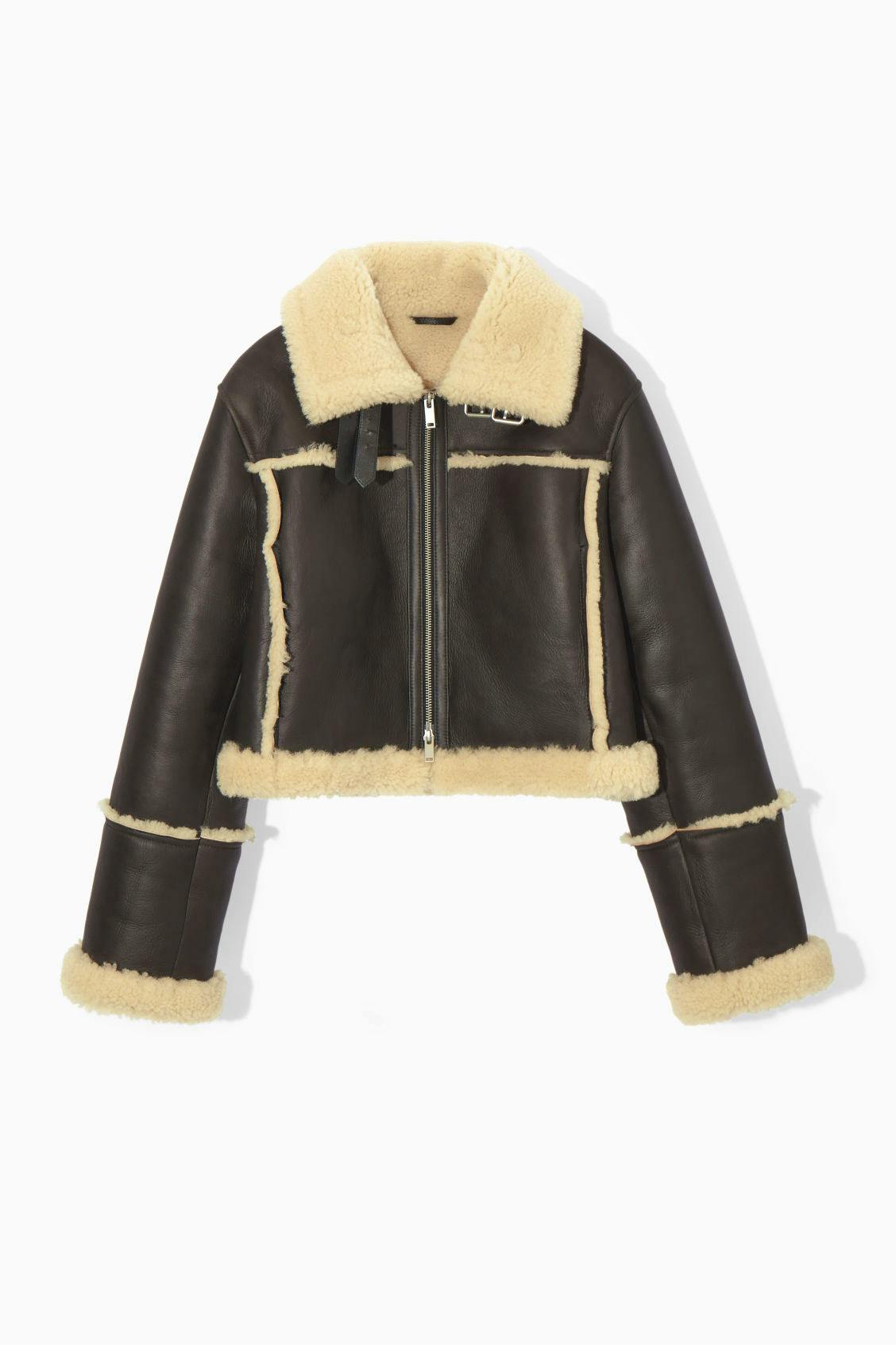Cos Cropped Shearling Jacket, £590