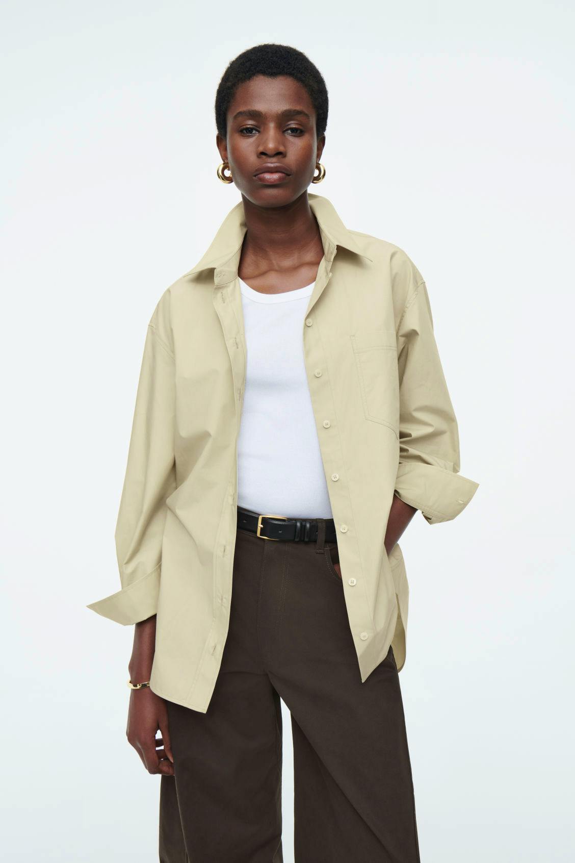 Cos Oversized Curved-Hem Shirt, £85