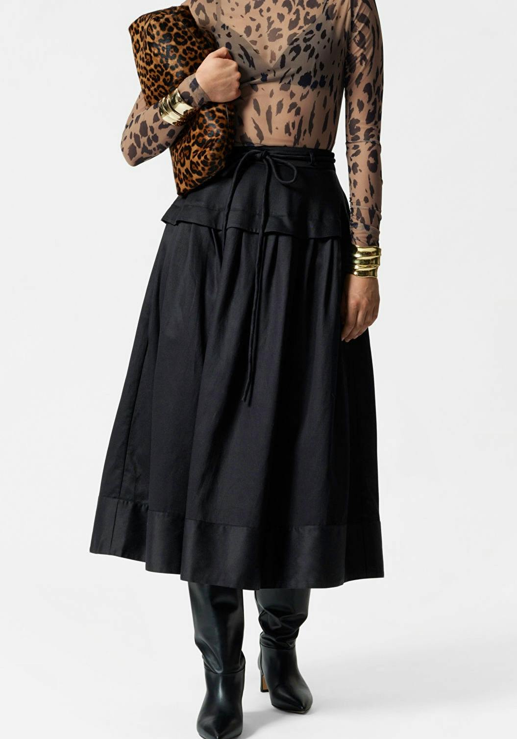 & Other Stories Tie-Waist Midi Skirt, £97
