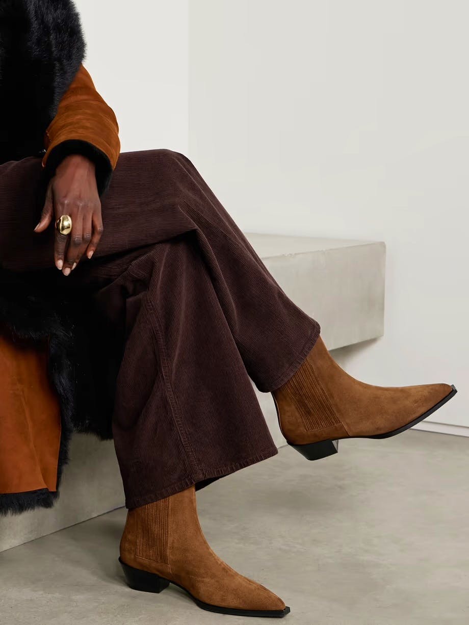 Aeyde Belinda Suede Ankle Boots, £380