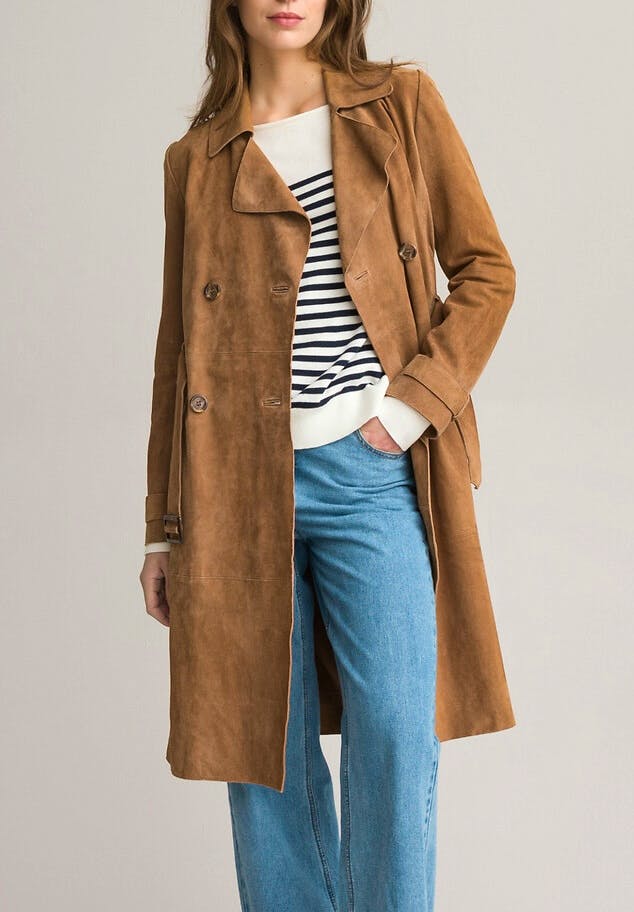 La Redoute Suede Trench Coat, £194.35