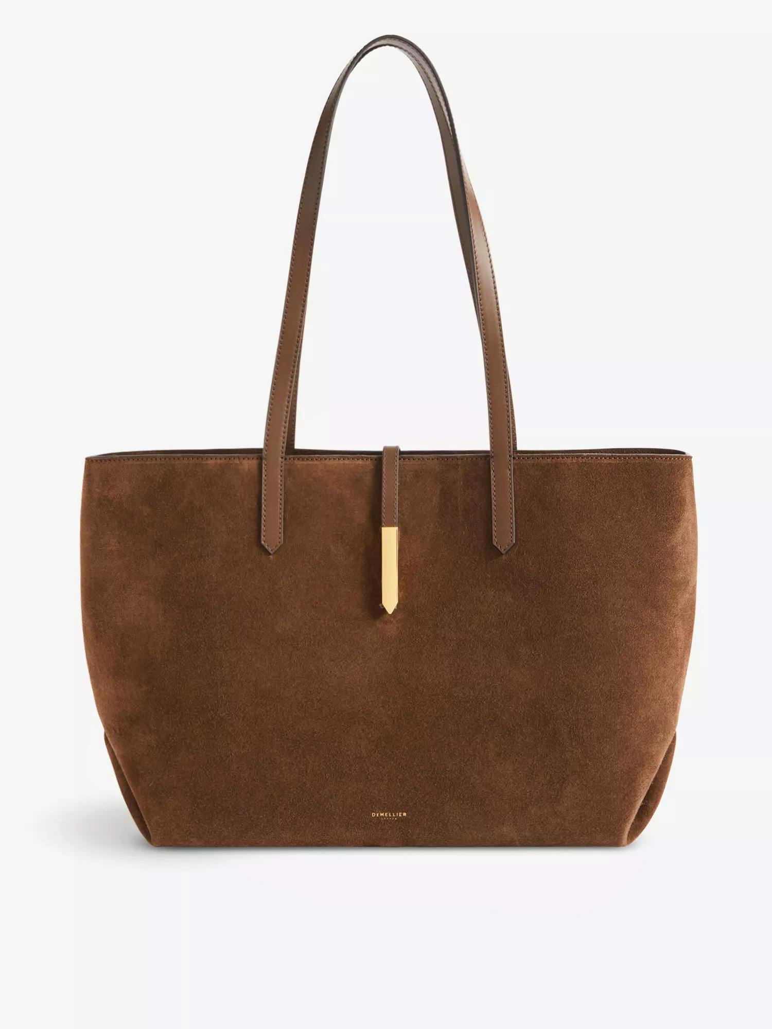 Demellier Mocha Suede Tote Bag, £445