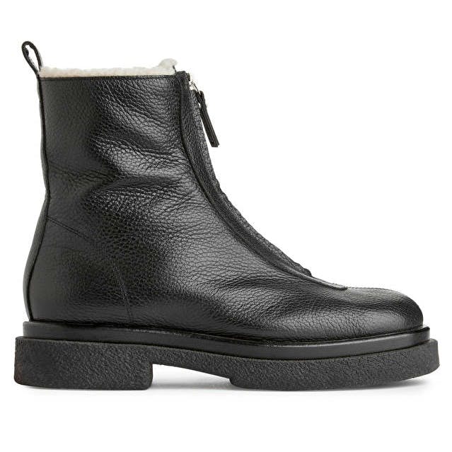 Arket Faux Fur Leather Boots, £199