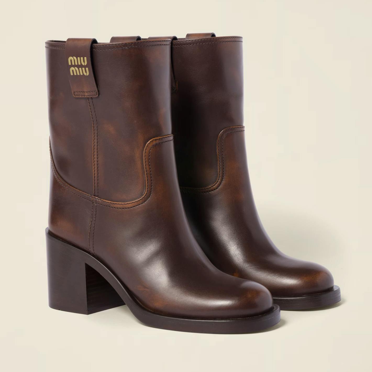 Miu Miu Fume Leather Boots, £1150