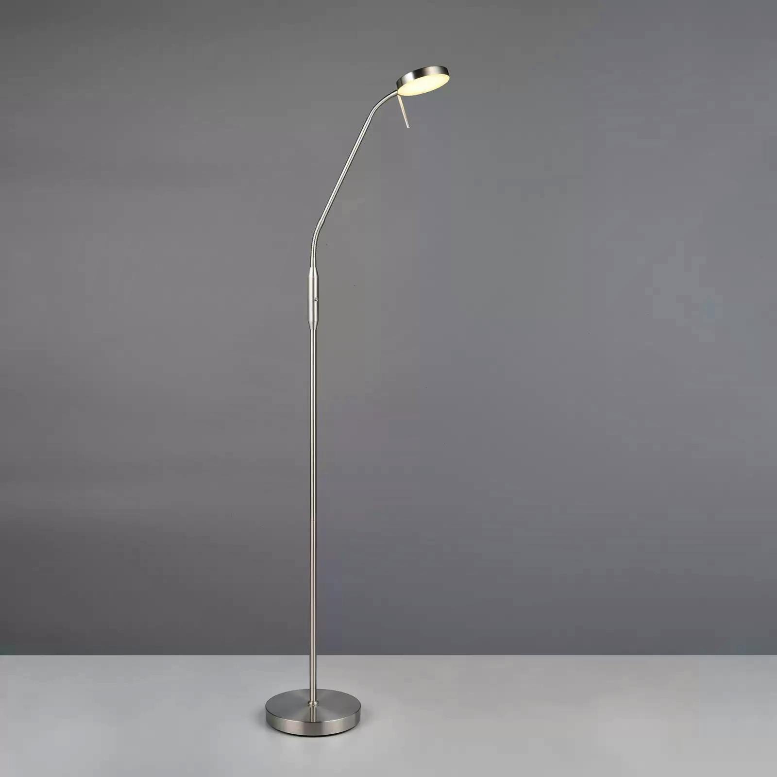 Lights.co.uk LED Rechargeable Floor Lamp Moreno, Matt Nickel, CCT, Dimmable, £177.47