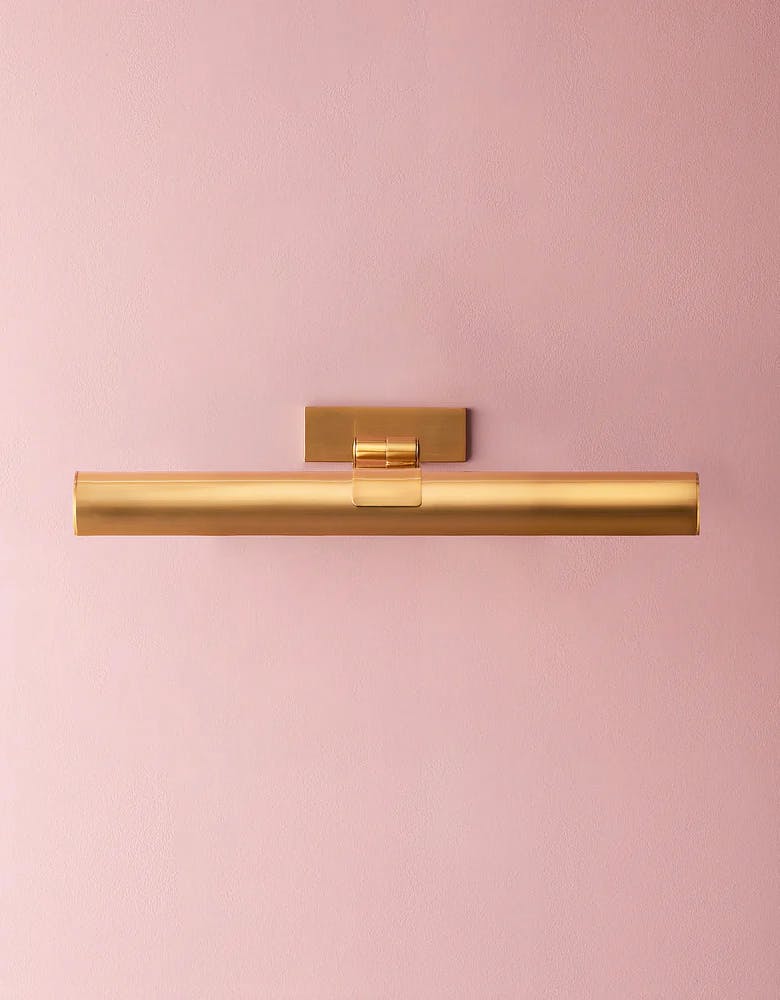 Pooky Regular Seurat Rechargeable Picture Light In Antique Brass, £137