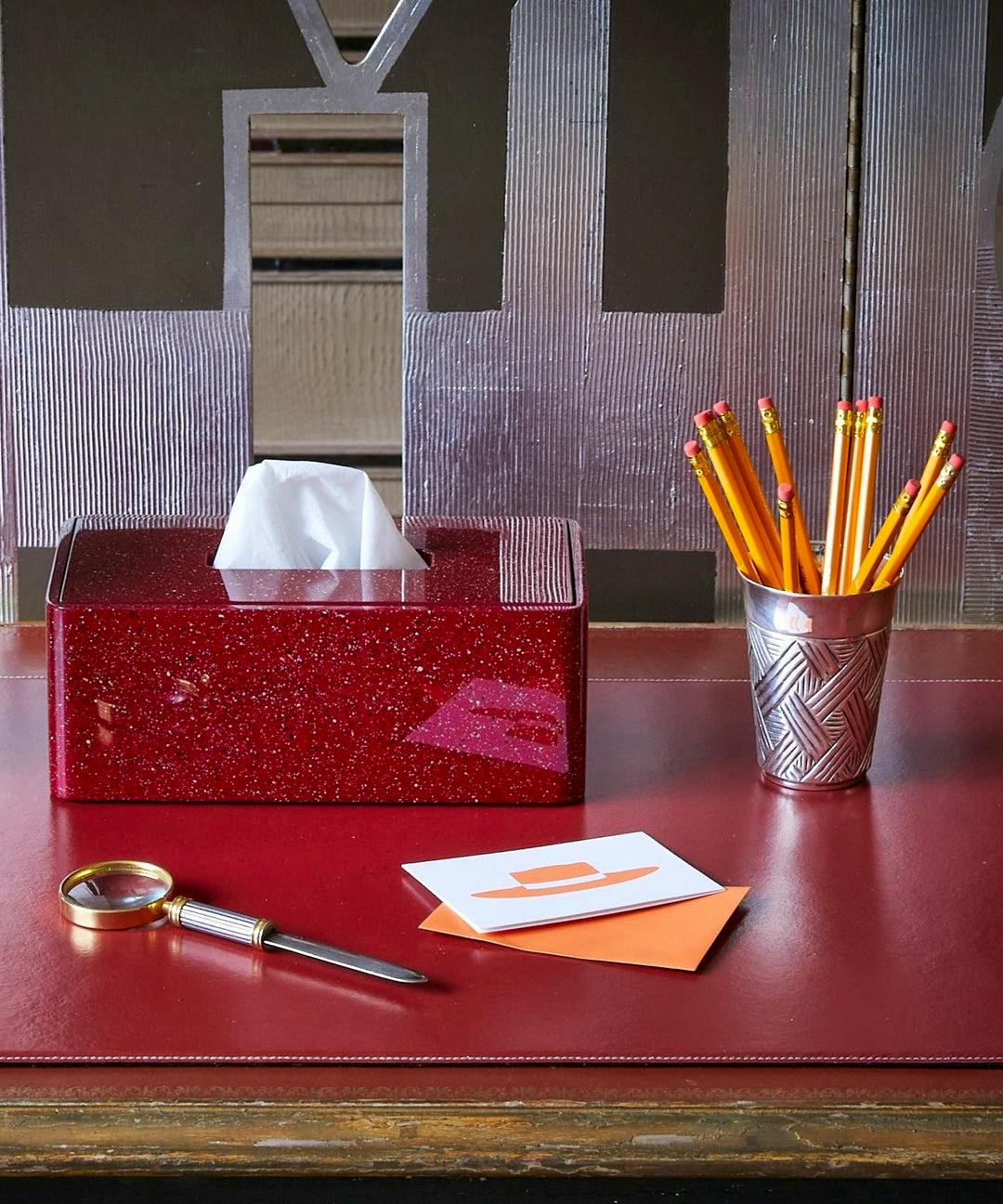 The Lacquer Company Miles Redd Rectangular Tissue Box, £395