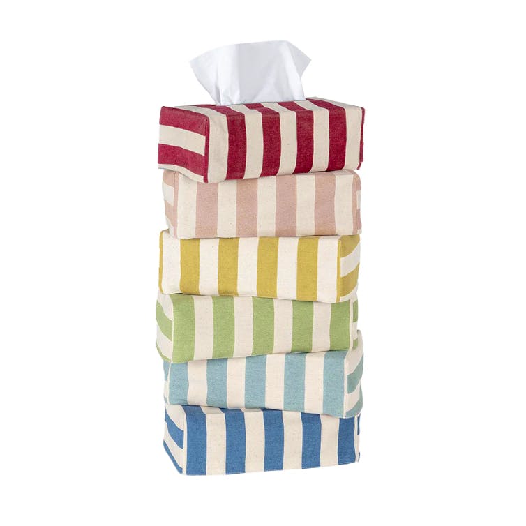 Alice Palmer The OG Tangier Stripe Tissue Box Cover, £35
