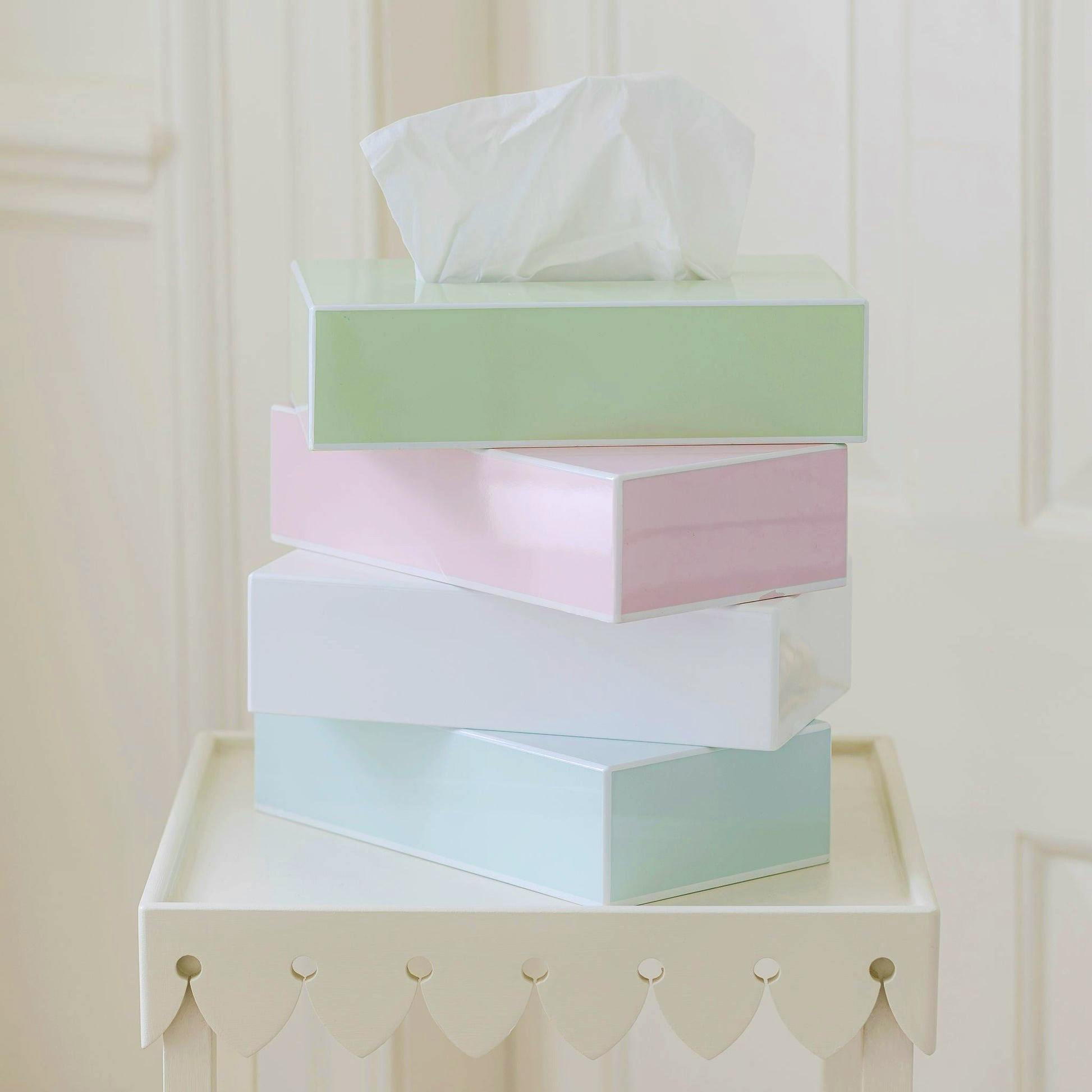 Addison Ross Light Pink Rectangular Tissue Box, £86