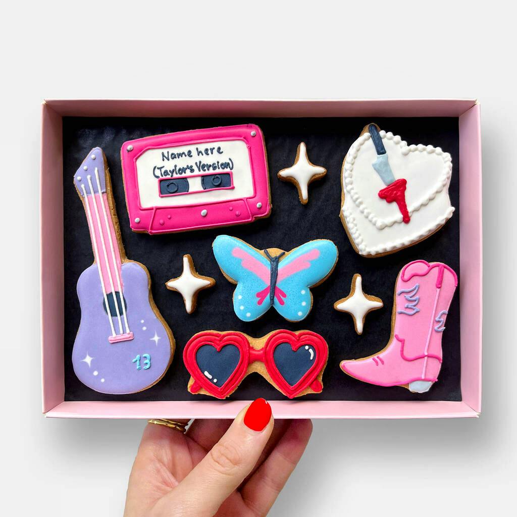 Not On The High Street Personalised Swiftie Letterbox Cookies, £27.50