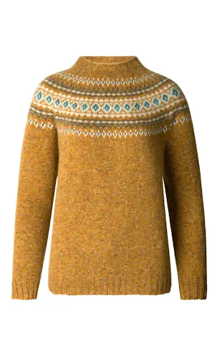 The House of Bruar - Ladies Lambswool Fairisle Crew Neck Jumper, £165
