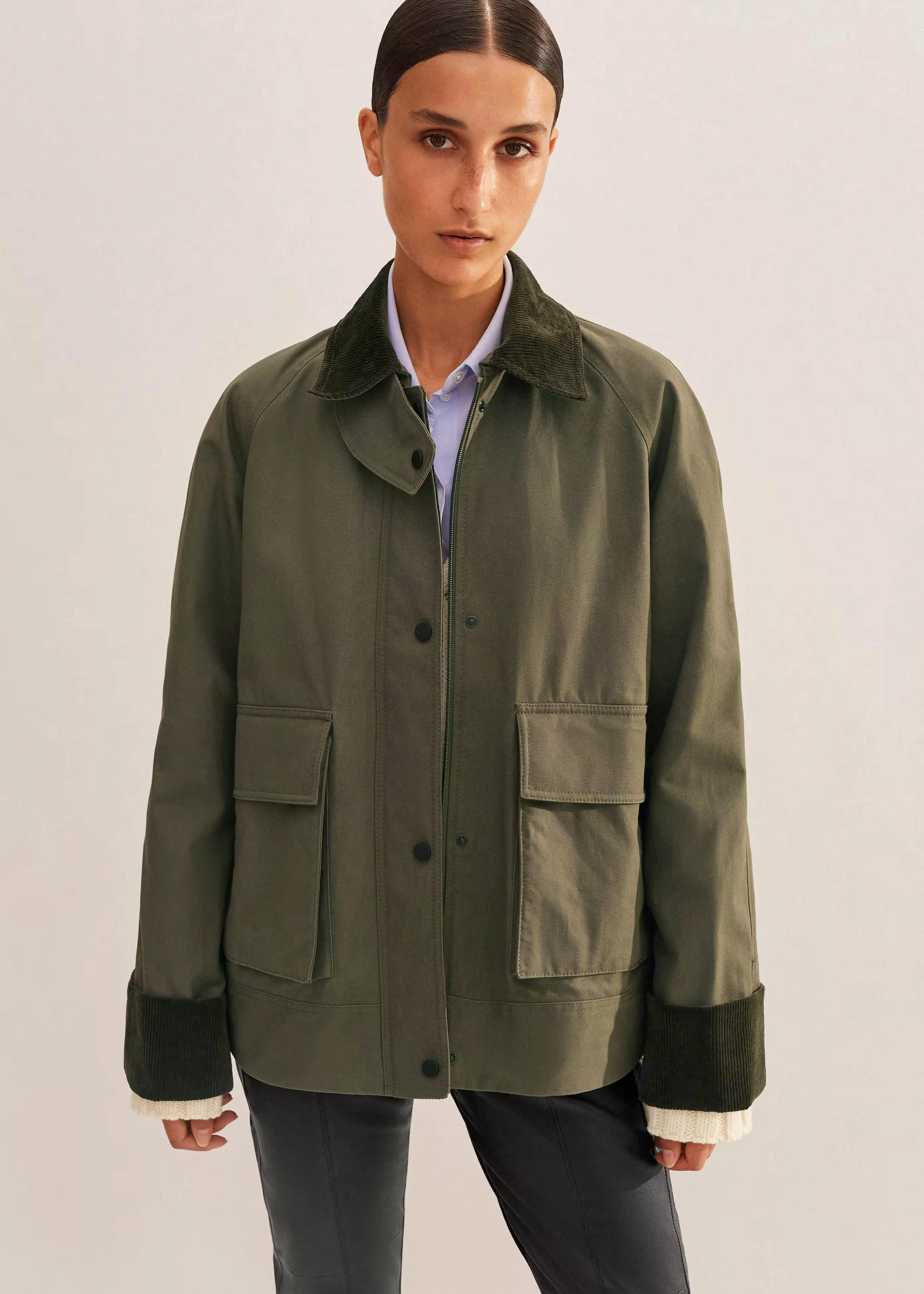 Me + Em Oversized Waxed Cotton Country Jacket, £495