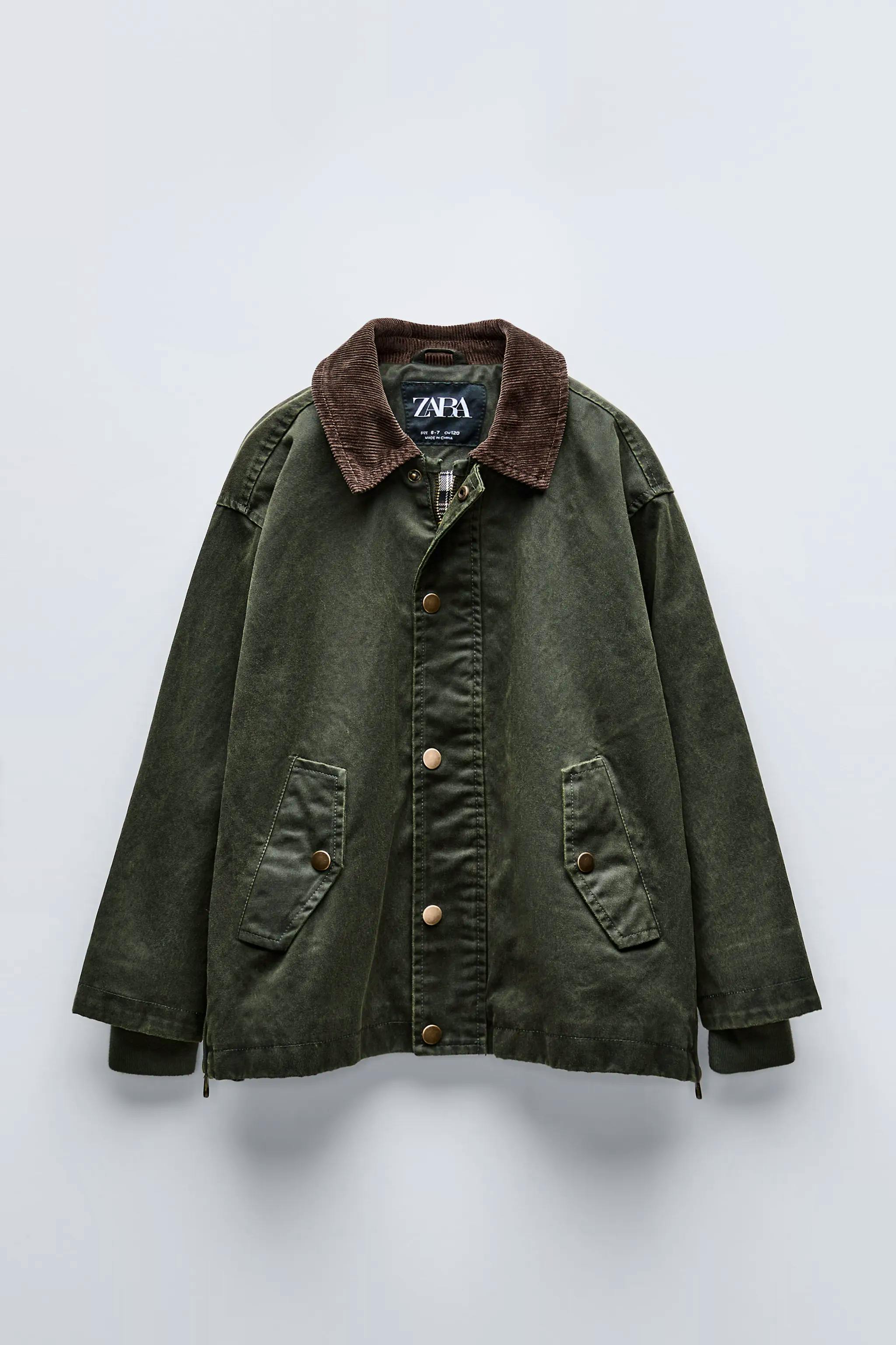 Zara Waxed Jacket, 39.99