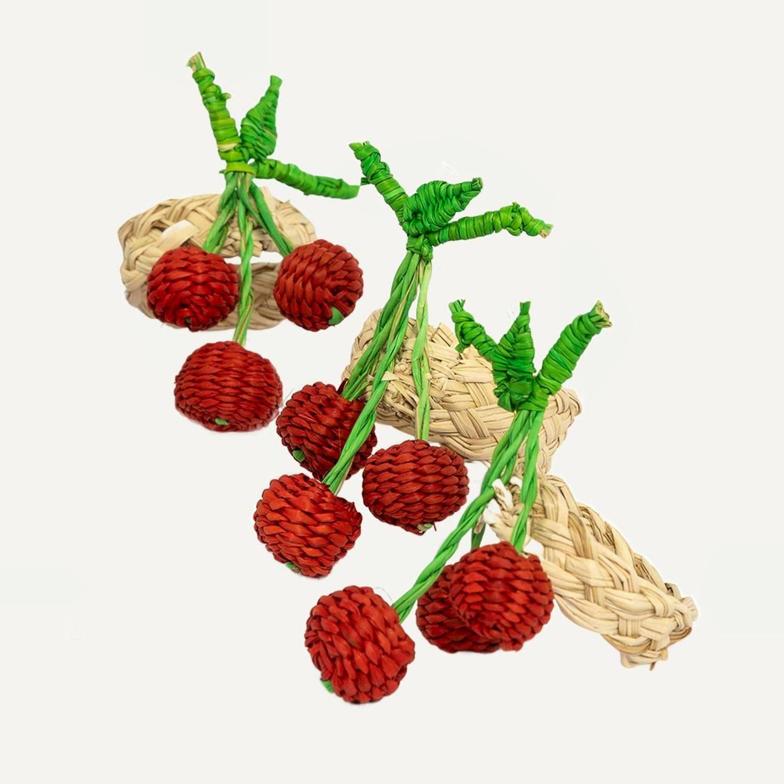 Glassette Sharland, Cherry Napkin Rings, Set Of Four, £45