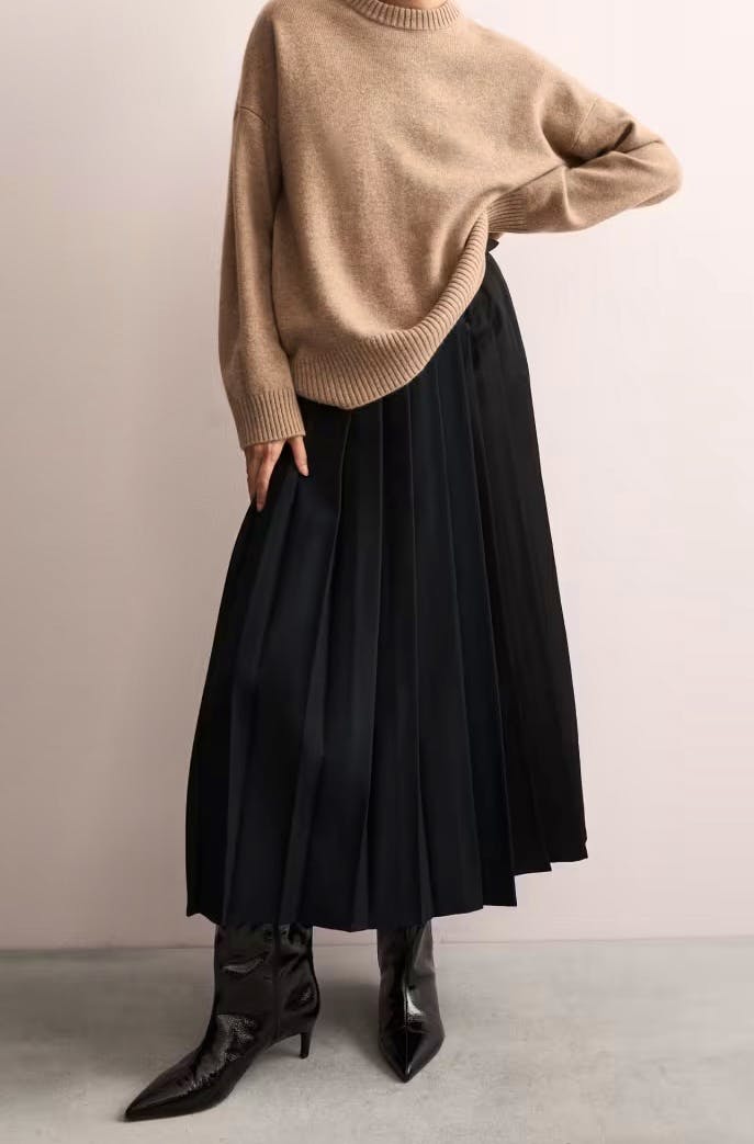 Jaeger Maxi Wool Kilt Skirt, £150