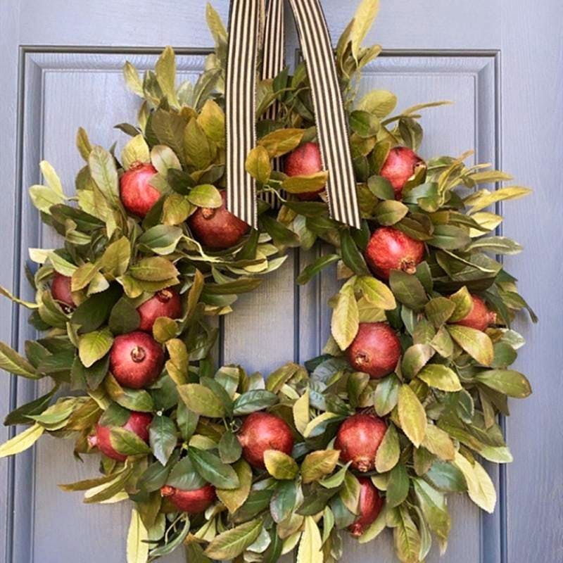 Joom Artificial Pomegranate Wreath, from £12.70