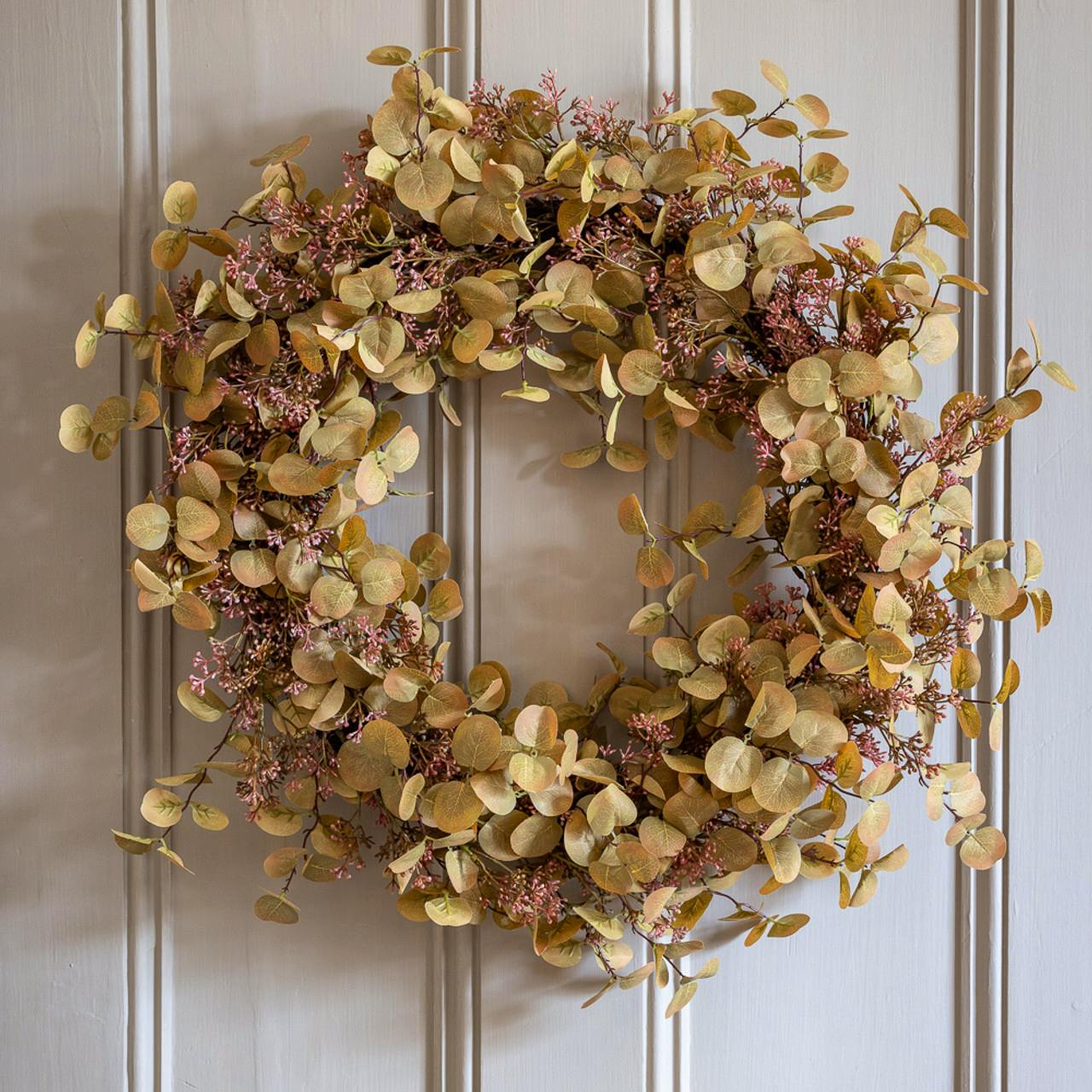 Sarah Raven Burnished Eucalyptus Wreath, £99