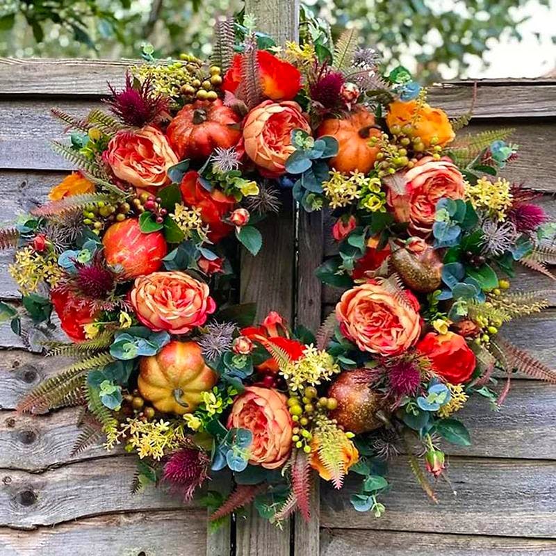 Joom Autumn Wreath Front Door Wreath, £15.09