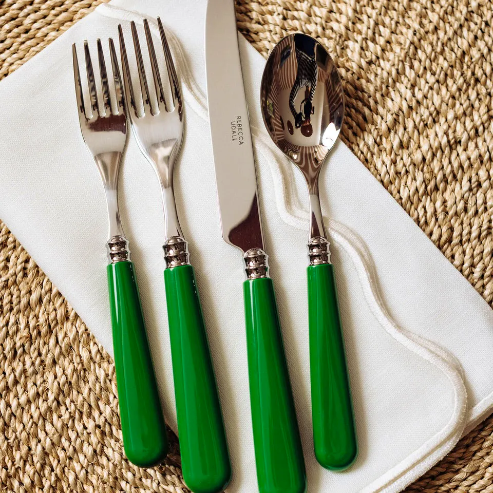 Rebecca Udall Classic Cutlery in Fern Green Elegant everyday option at £44.