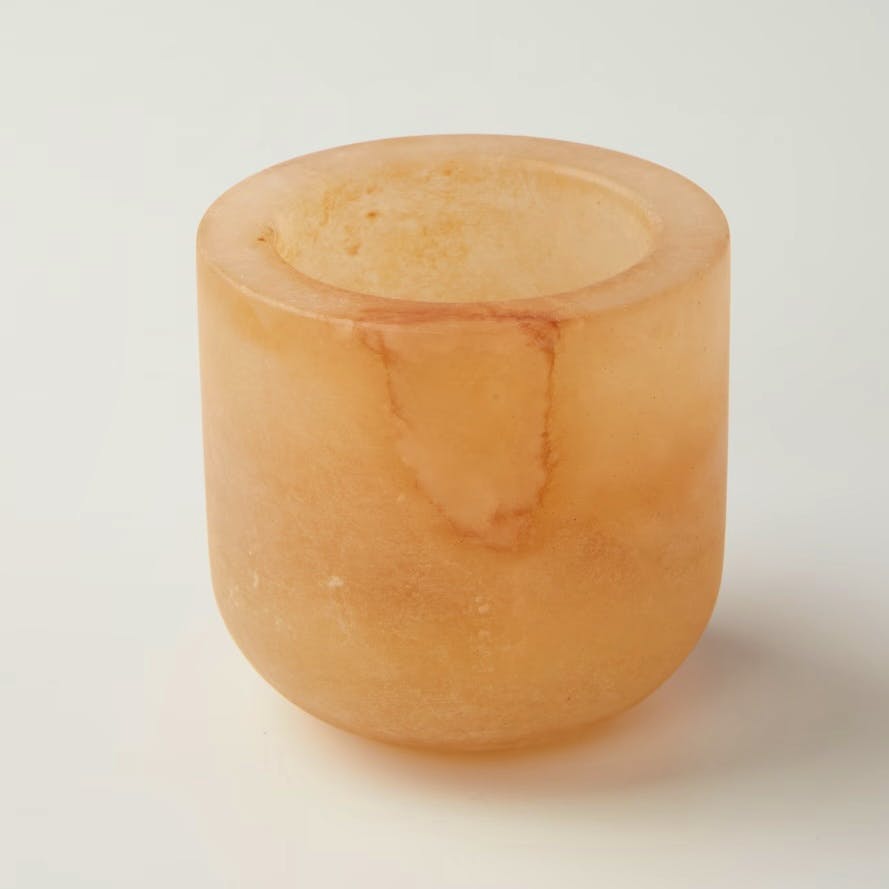 Michaël Verheyden Luce Medium Alabaster Tealight Holder, £135