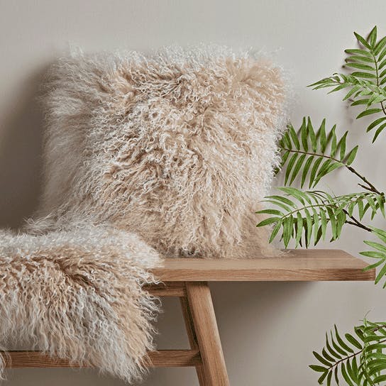 Cox & Cox Tibetan Sheepskin Cushion, £115