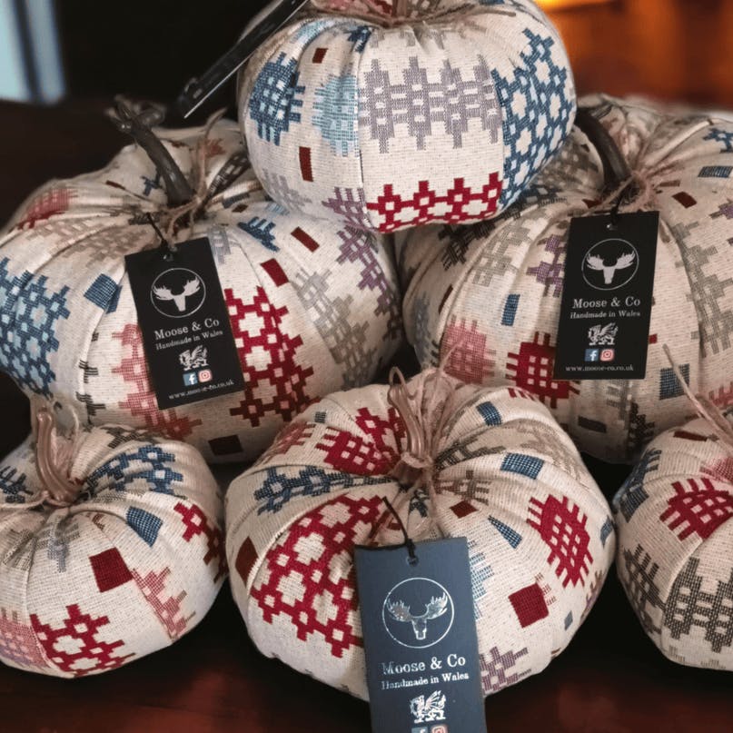 Benny & Molly Welsh Tapestry Fabric Pumpkins, £10.50