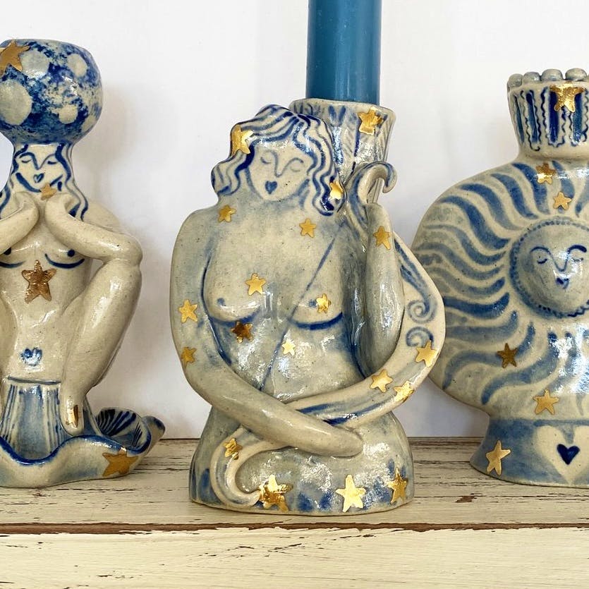 Liv & Dom Zodiac Candlestick Holders, From £140