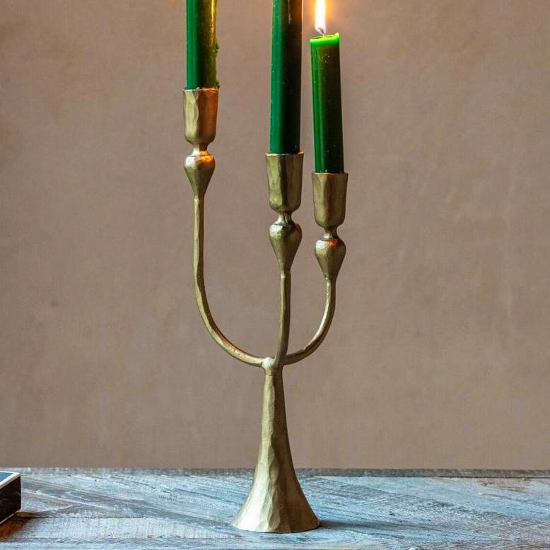 Graham & Green Antique Gold Candle Holder, £38