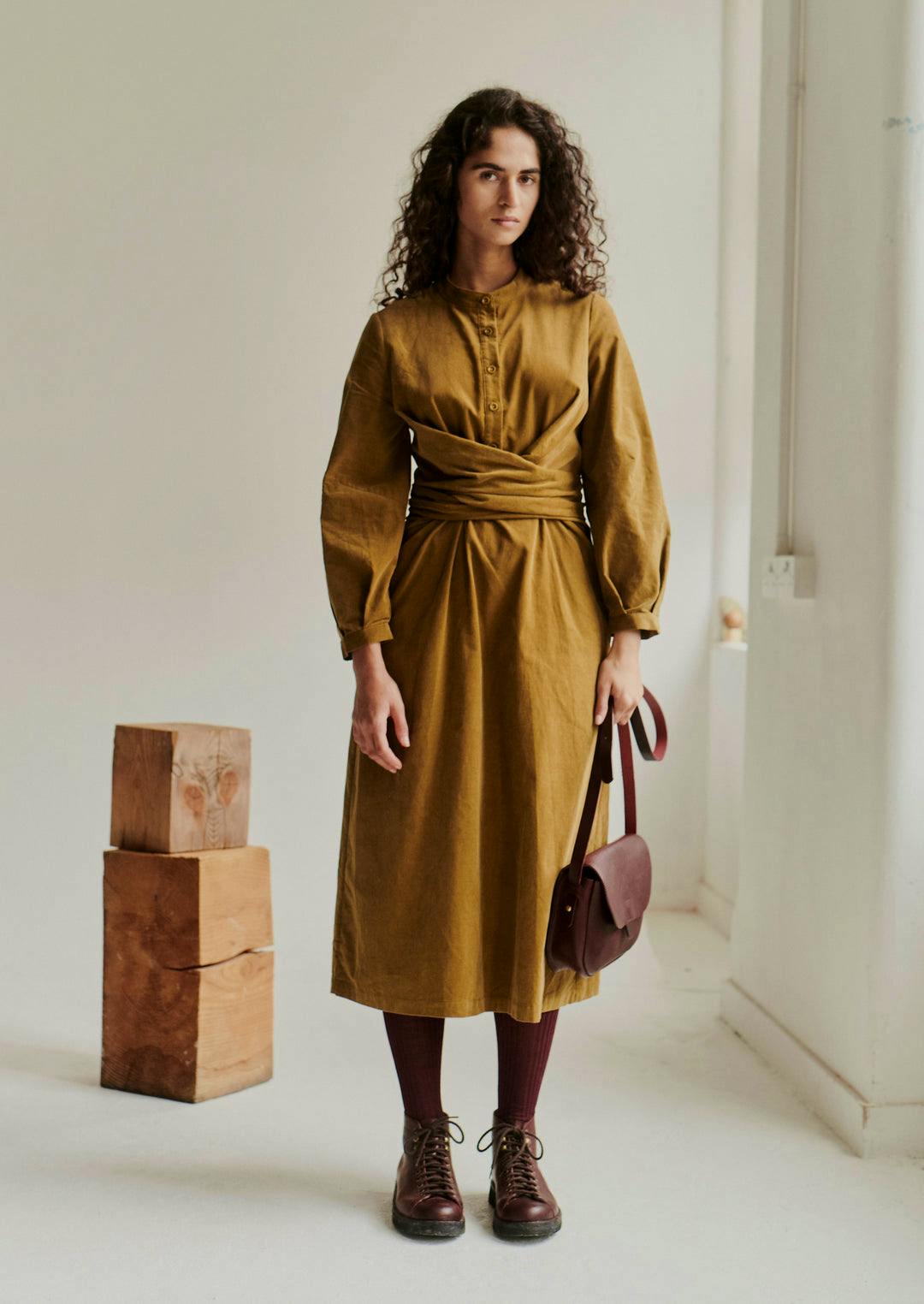 Toast Organic Needlecord Wrap Dress, £185