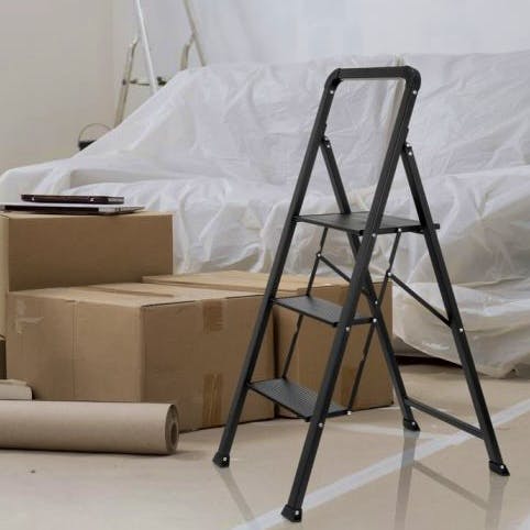 HJH Office SOLID W6 | Foldable Ladder - 3 Steps, £111.90