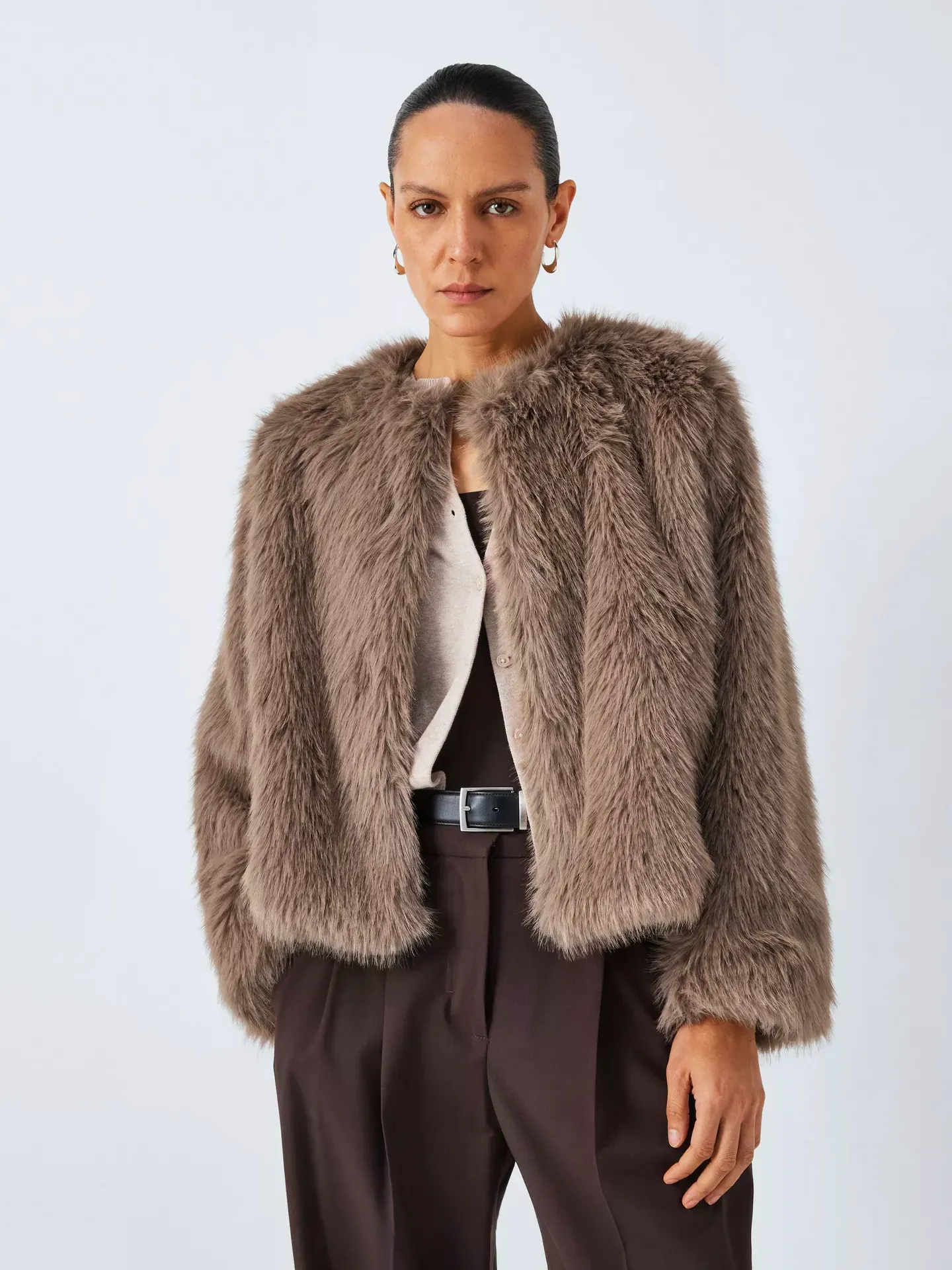John Lewis Faux Fur Short Jacket, £129