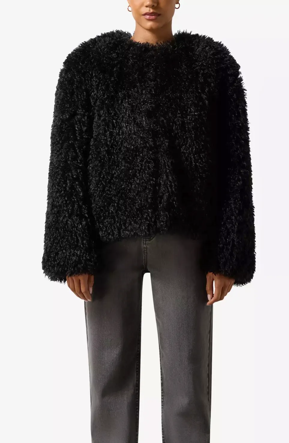 Ro & Zo Issy Cropped Faux-Fur Jacket, £159