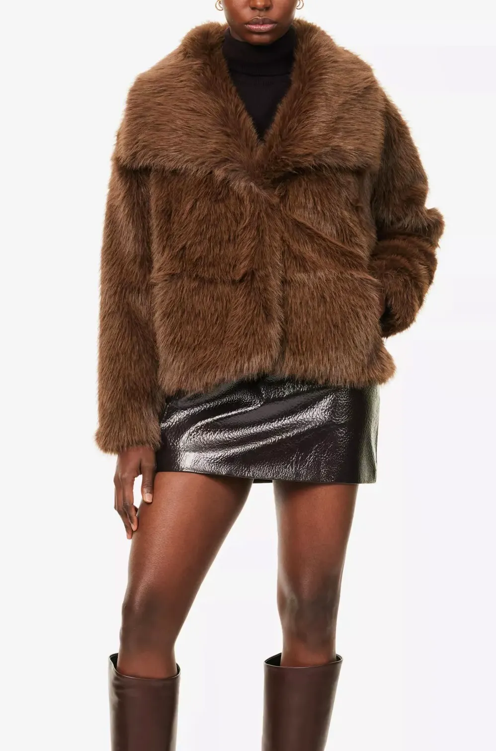 Pretty Lavish Ettalie Short Faux Fur Coat, £95