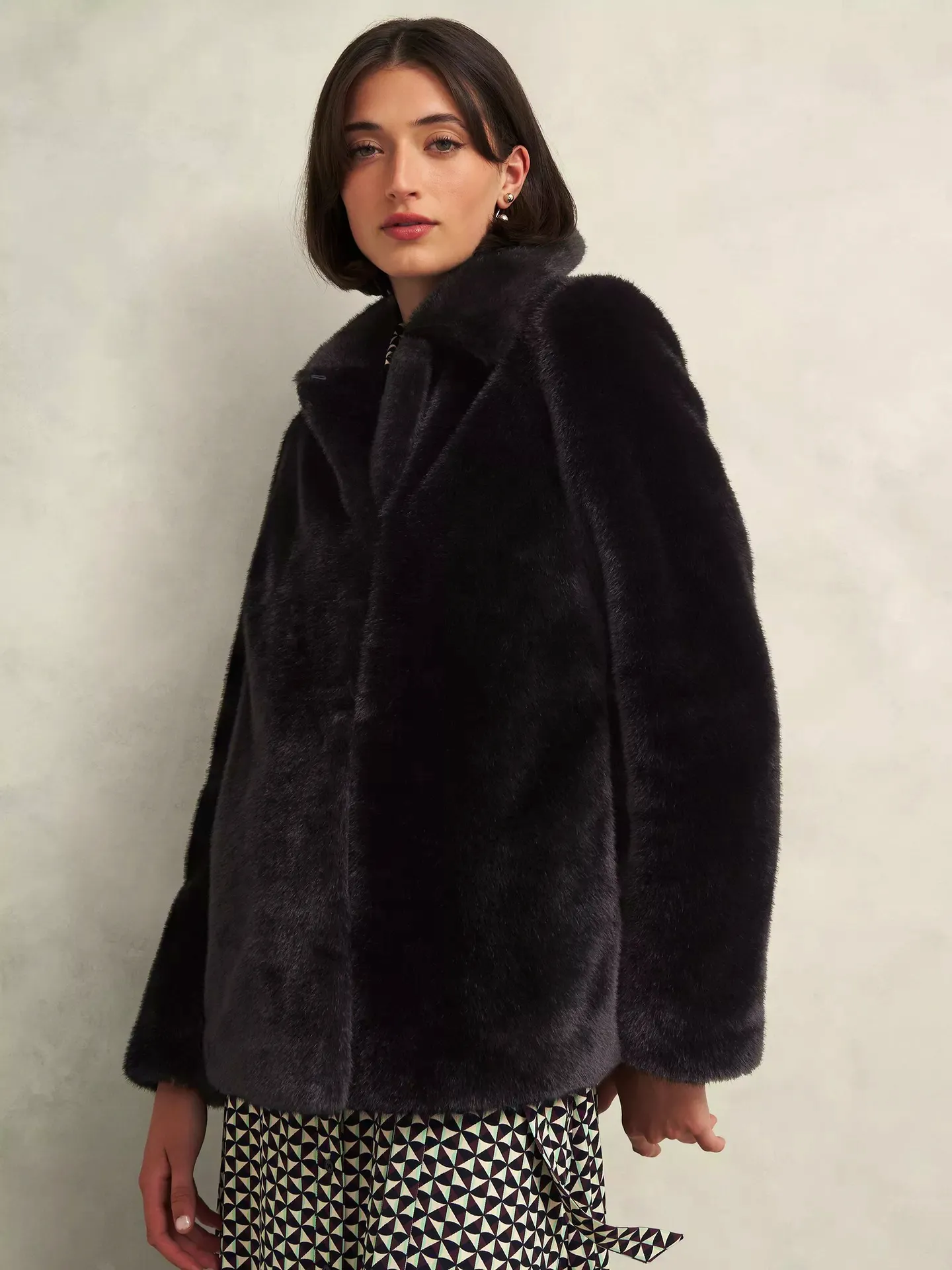 Hobbs Dania Faux Fur Coat, £199