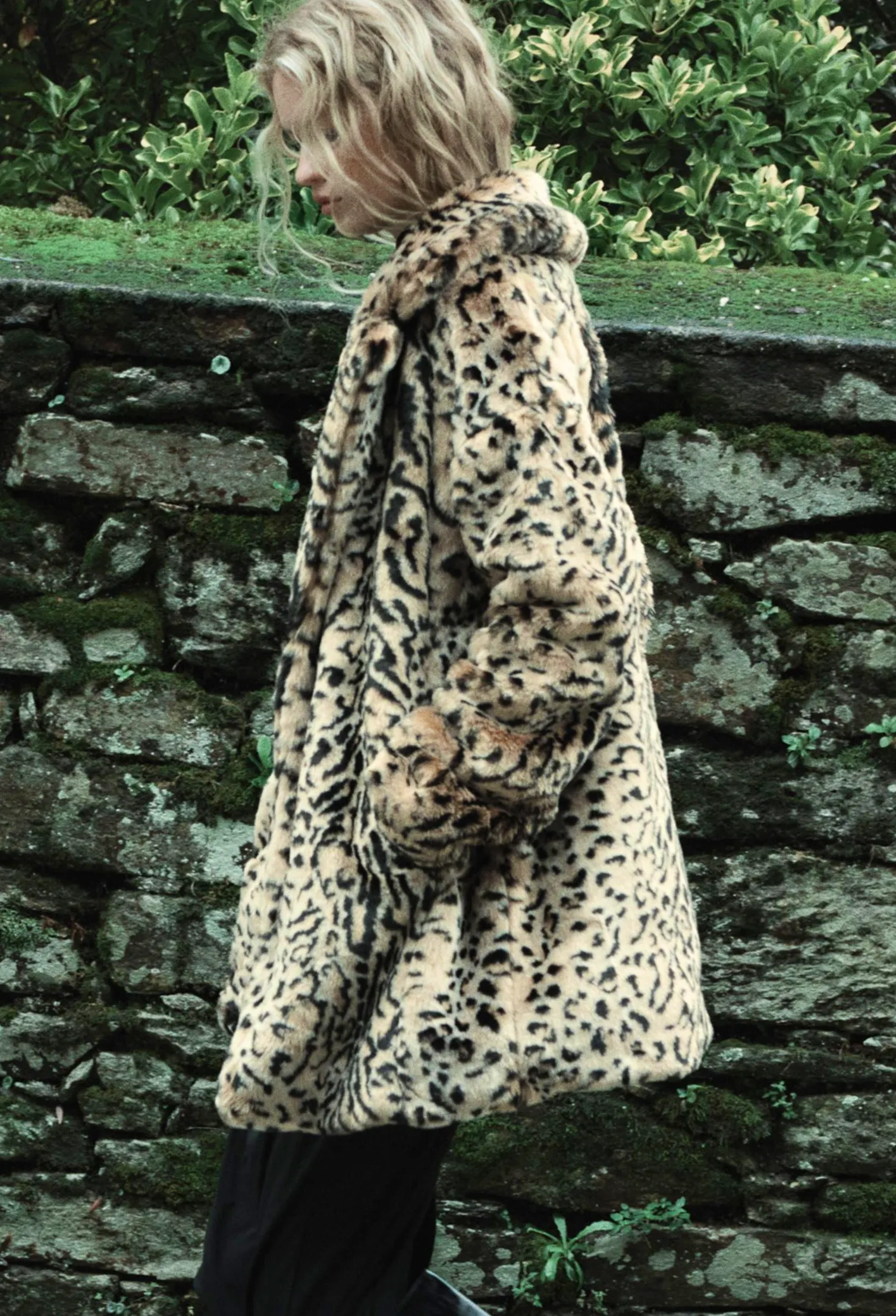 Zara Animal Print Faux Fur Coat, £79.99