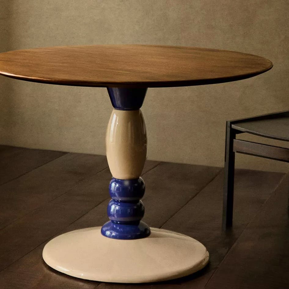 Zara Home Round Metal Wooden Dining Table, £539