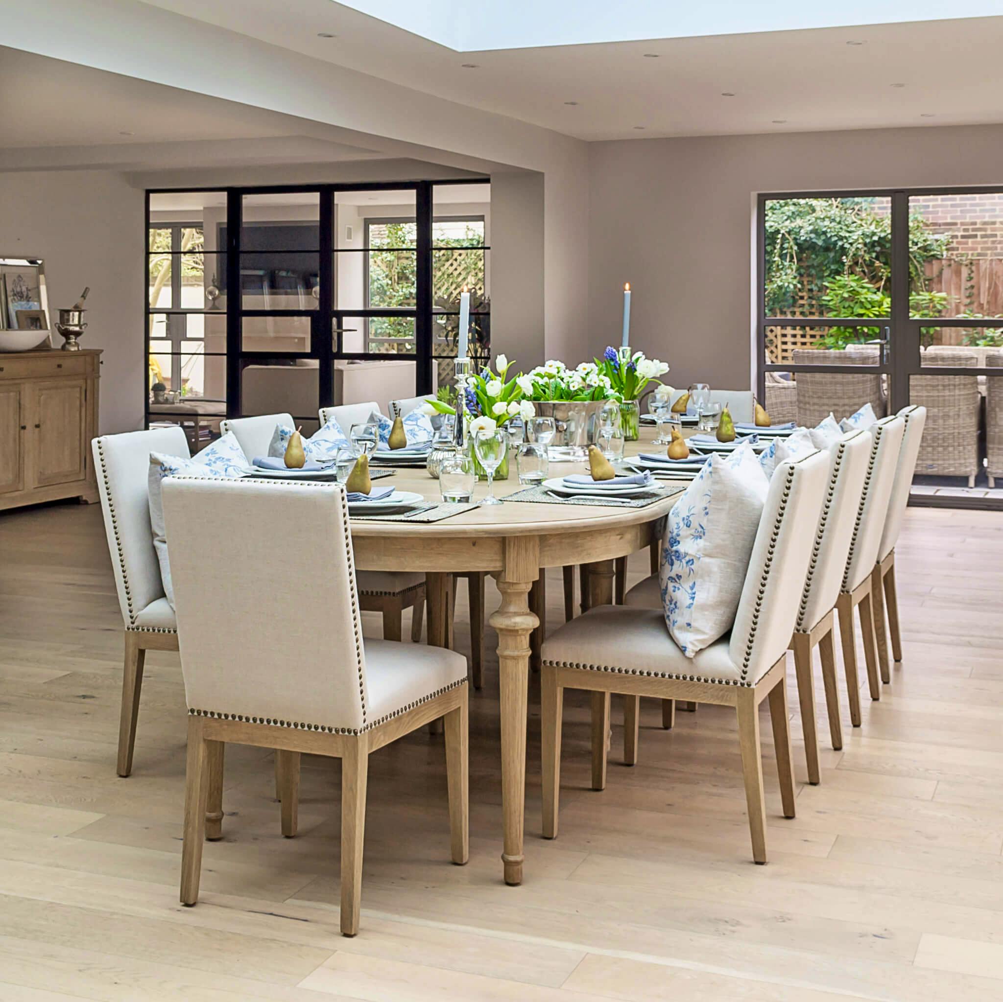 La Residence Interiors Brunswick Extending Weathered Oak Dining Table, £1,645