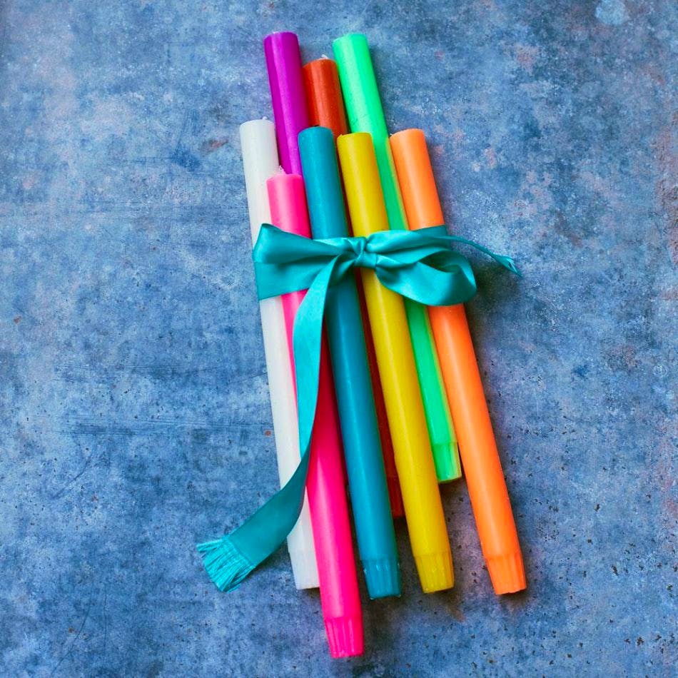 Flouro Dining Candles £3.50