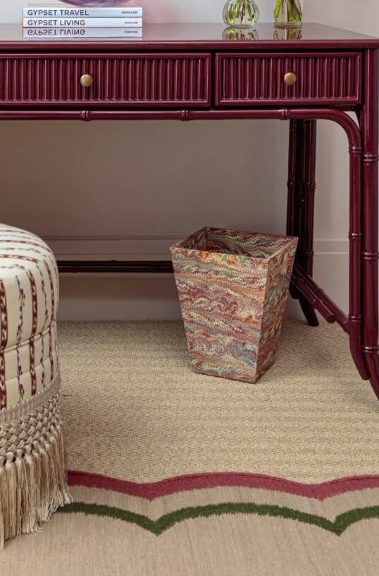 Burgundy Waste Bin £130